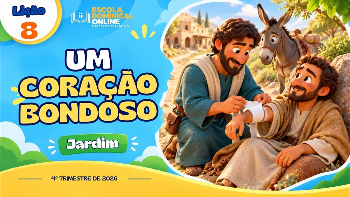 Capa da aula: O Amigo do Papai do Céu Tem um Coração Bondoso