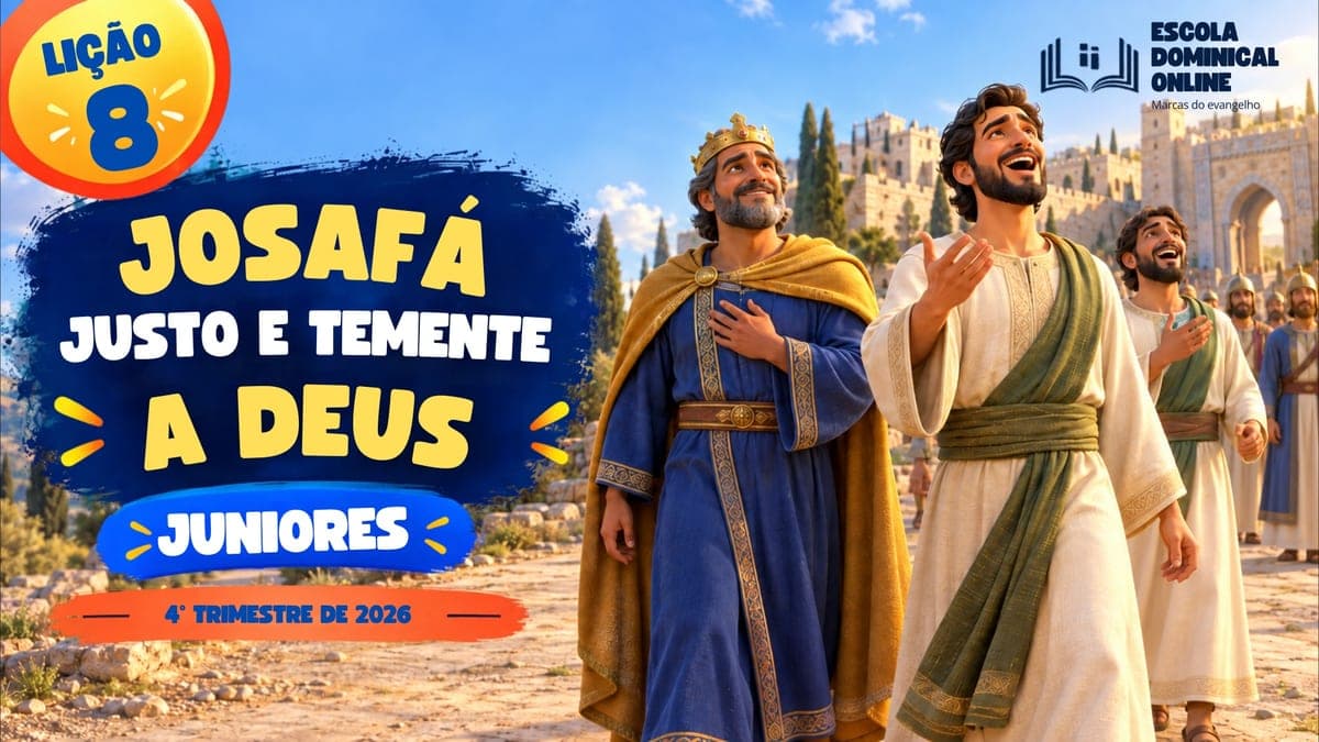 Capa da aula: Josafá, um Rei Justo e Temente a Deus