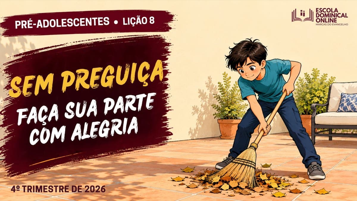 Capa da aula: Diga Não à Preguiça!