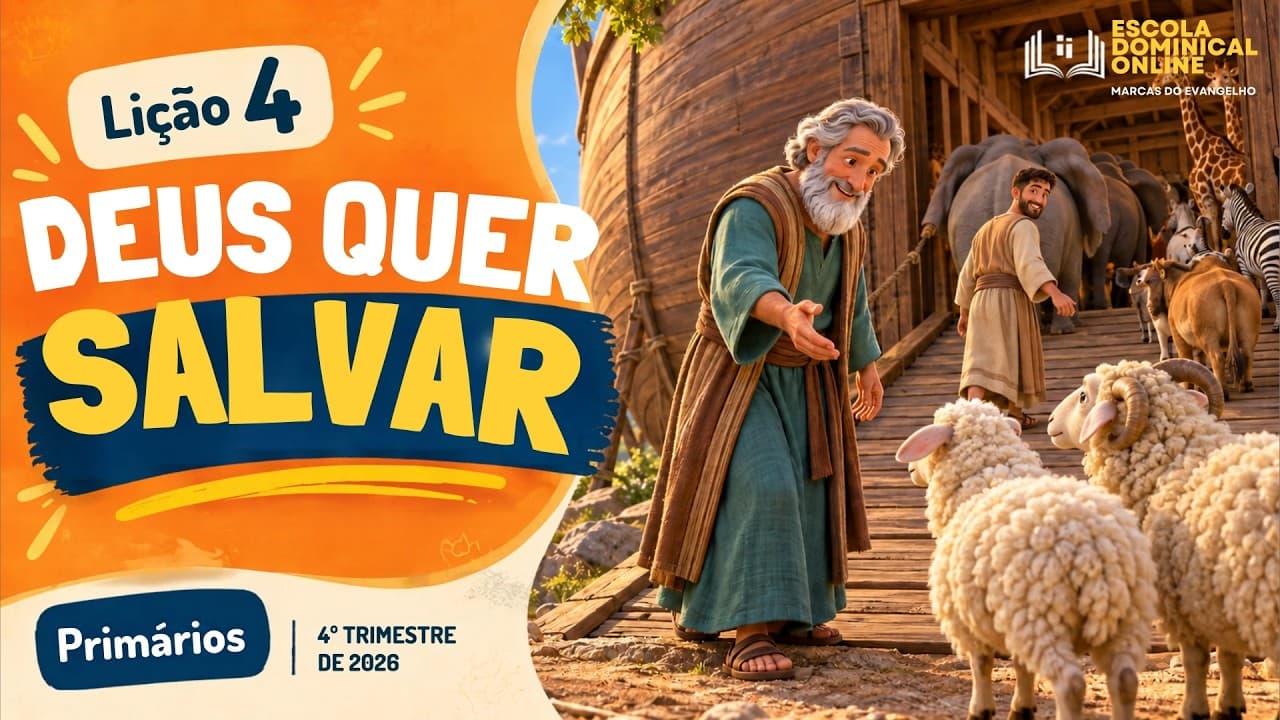 Capa da aula: O Pecado Destrói o Mundo, mas Deus Deseja Salvá-lo