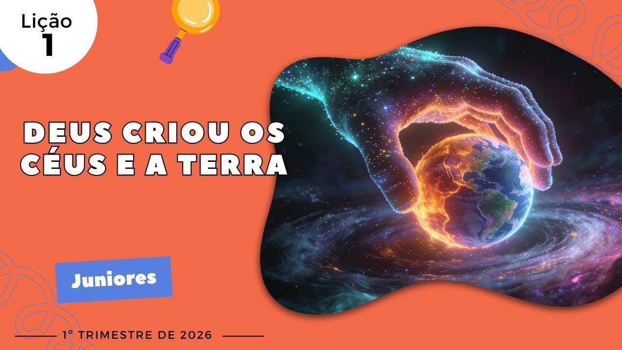 Capa da aula: Deus Criou os Céus e a Terra
