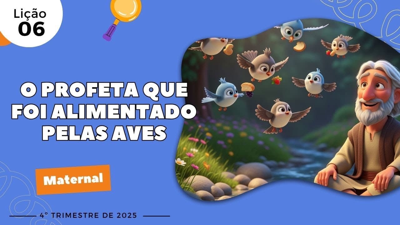 Capa da aula: O Profeta Que Foi Alimentado Pelas Aves