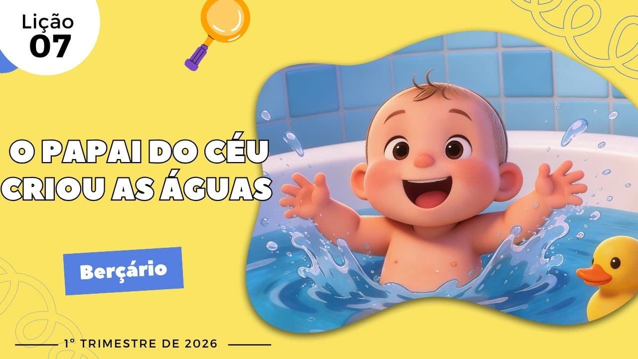 Capa da aula: O Papai do Céu Criou as Águas.