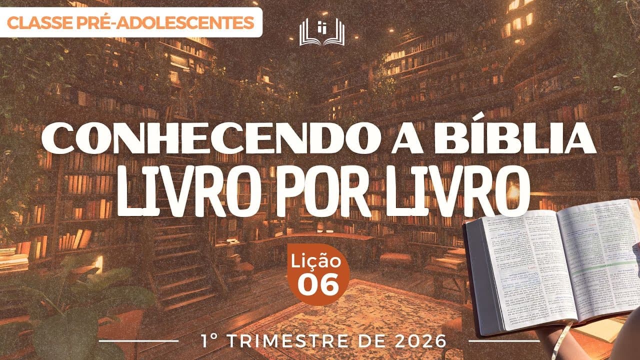 Capa da aula: Conhecendo a Bíblia Livro por Livro