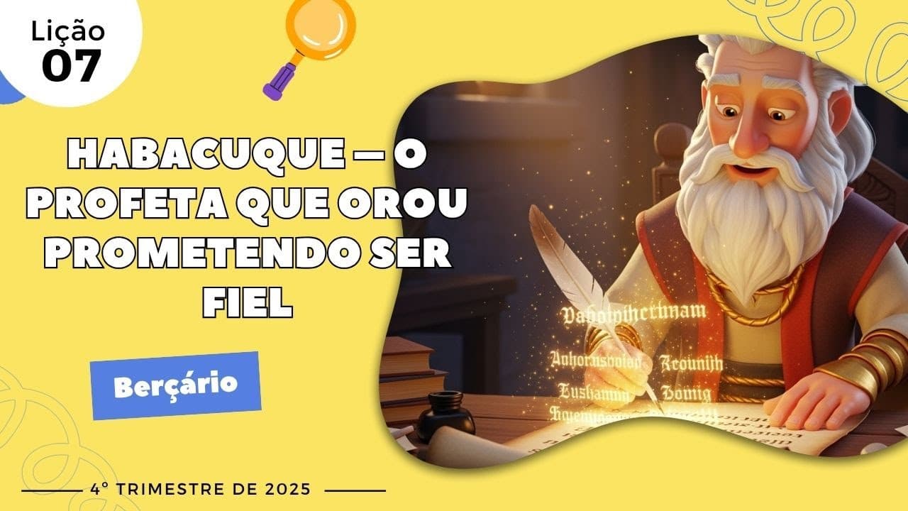 Capa da aula: Habacuque – O Profeta Que Orou Prometendo Ser Fiel