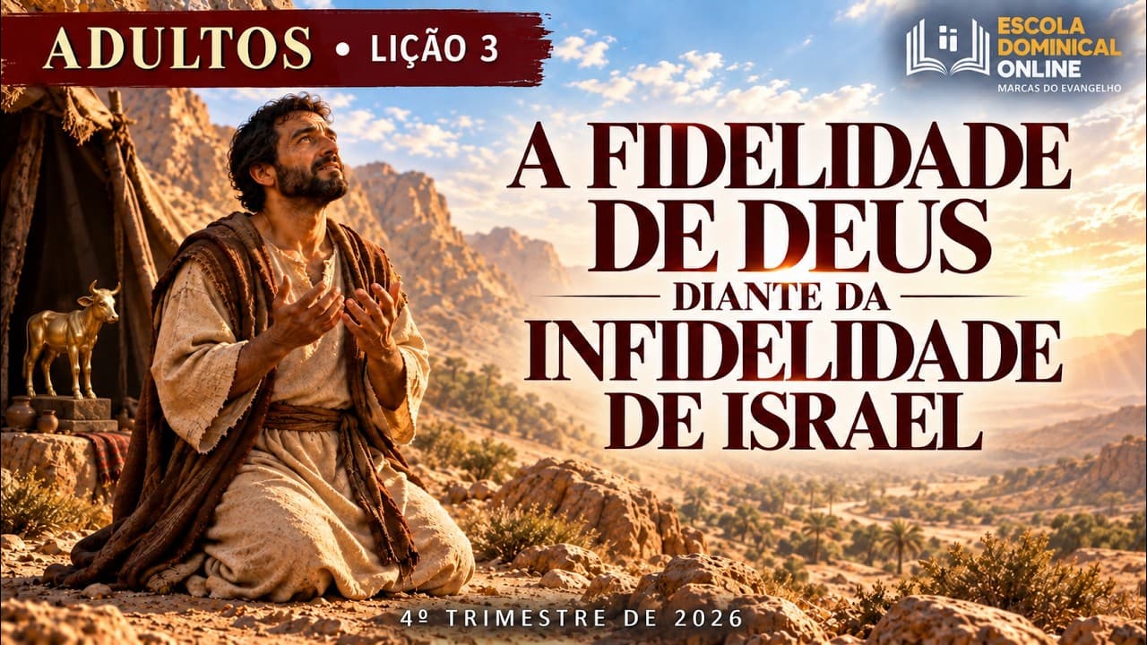 Capa da aula: A Fidelidade de Deus Diante da Infidelidade de Israel