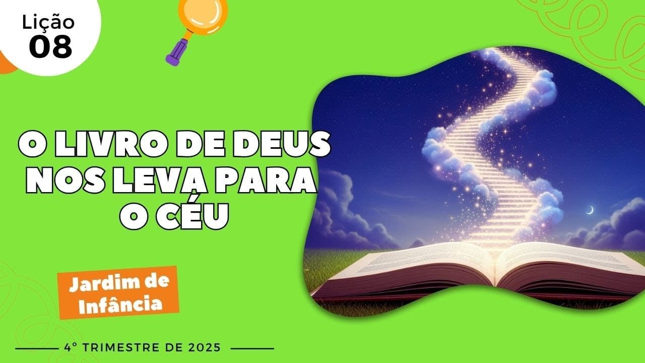 Capa da aula: O Livro De Deus Nos Leva Para O Céu