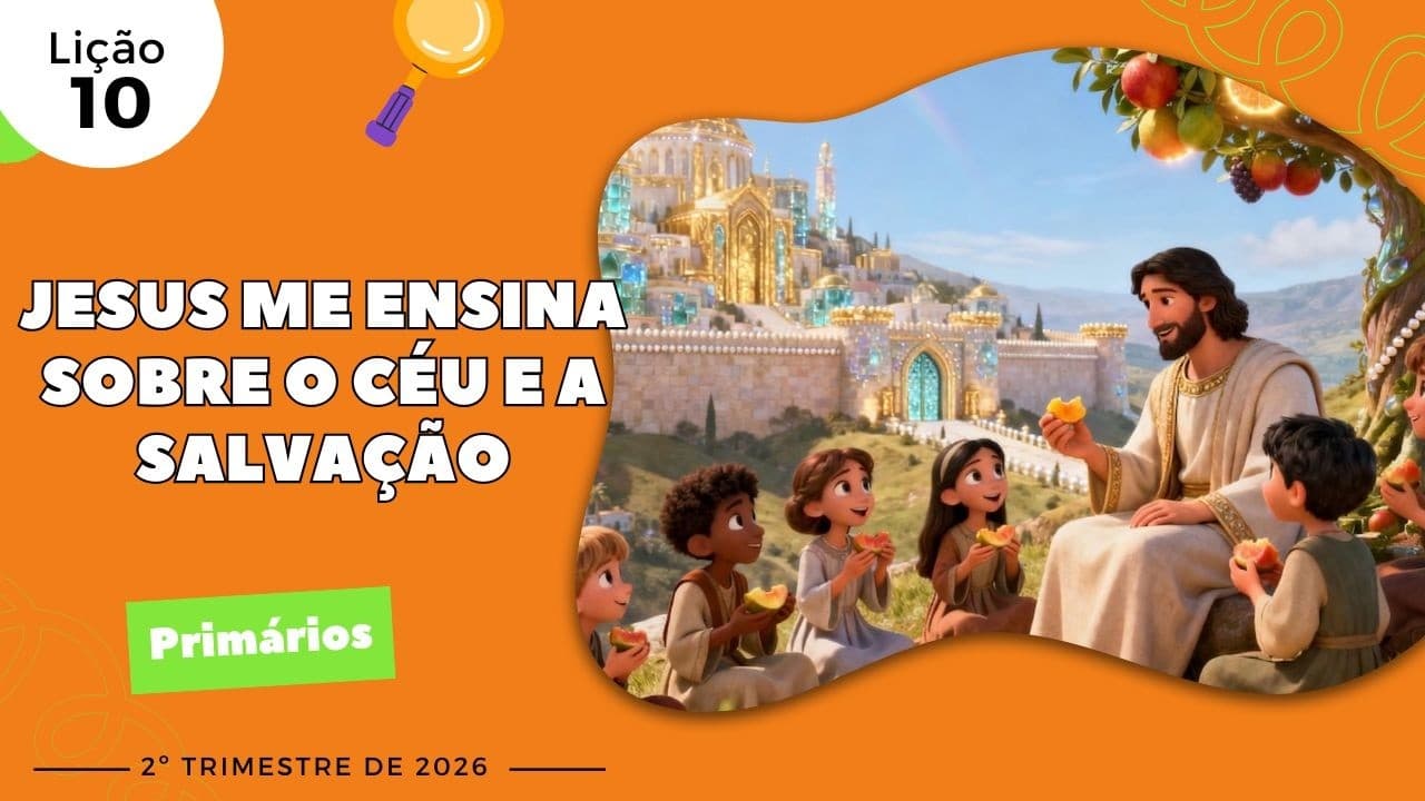 Capa da aula: Jesus me Ensina Sobre o Céu e a Salvação
