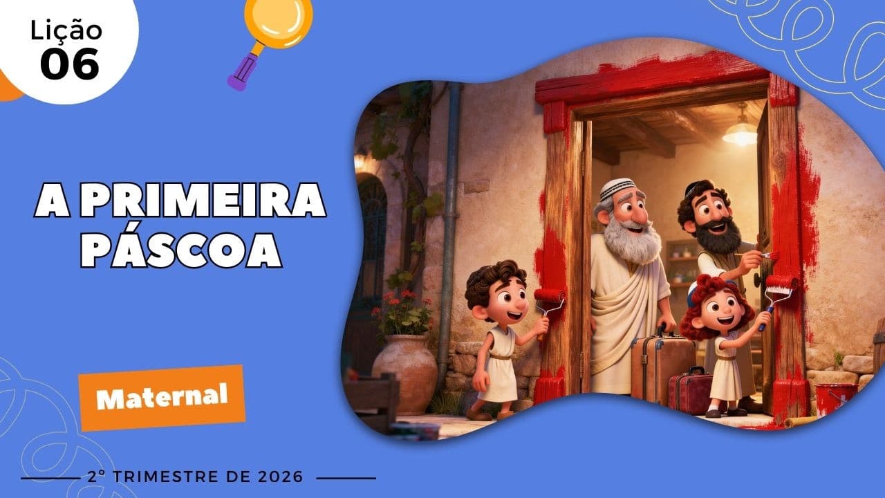 Capa da aula: A Primeira Páscoa (O Cordeirinho)