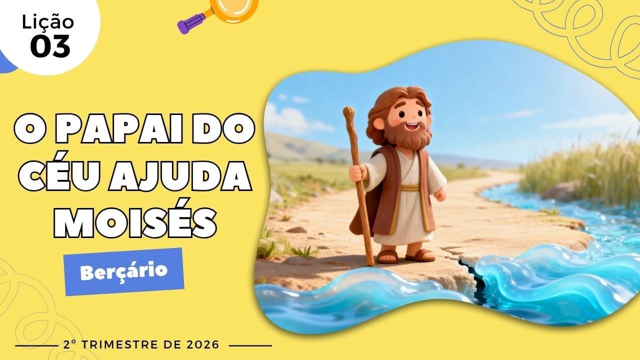 Capa da aula: O Papai do Céu Ajuda Moisés