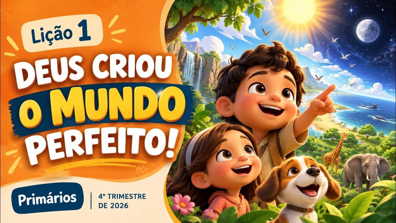 Capa da aula: Deus Criou o Mundo Perfeito!