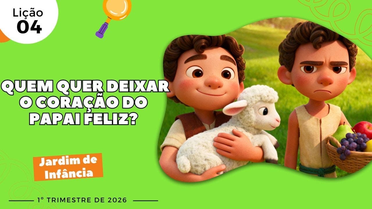 Capa da aula: Quem quer deixar o coração do Papai feliz?.