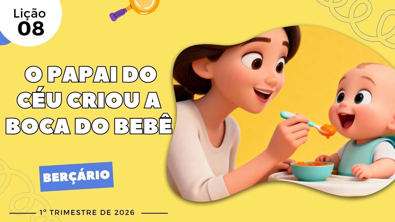 Capa da aula: O Papai do Céu Criou a Boca do Bebê.