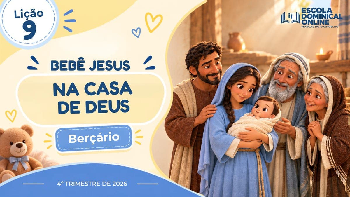 Capa da aula: Jesus Foi Apresentado na Igreja