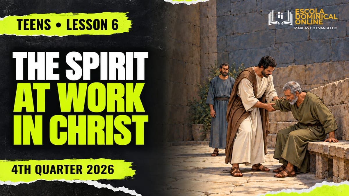 Lesson cover: The Spirit at Work in Christ