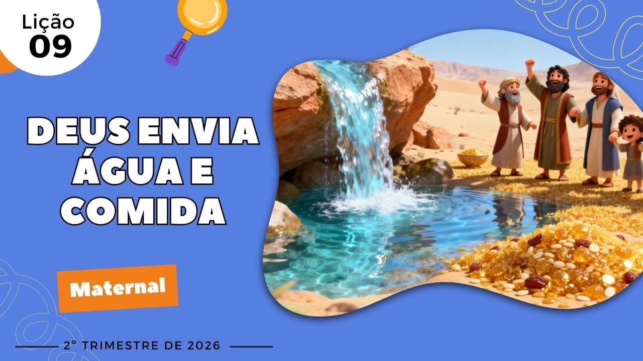 Capa da aula: Deus Envia Água e Comida (O Maná)