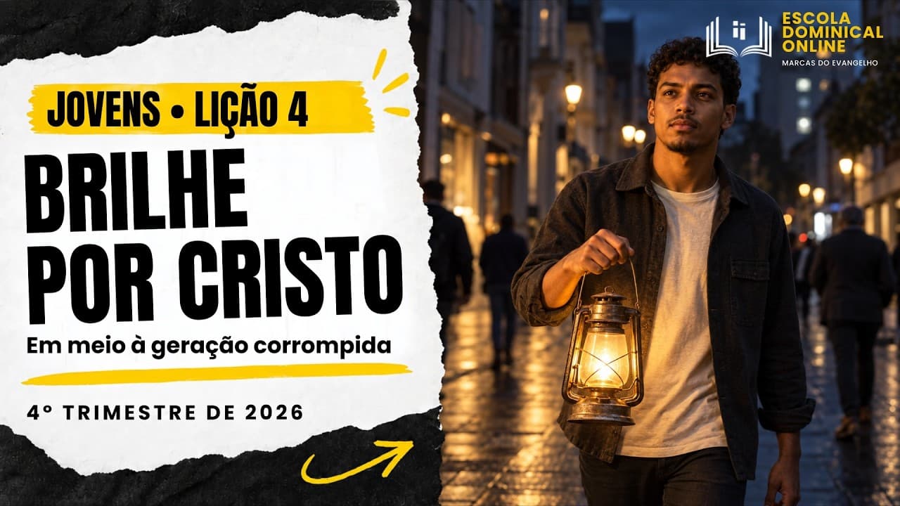 Capa da aula: Brilhe a Luz de Cristo em Meio à Geração Corrompida