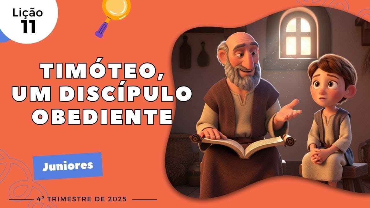 Capa da aula: Timóteo, Um Discípulo Obediente