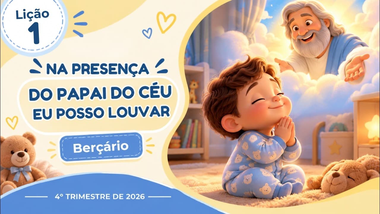 Capa da aula: Na Presença do Papai do Céu eu Posso Louvar