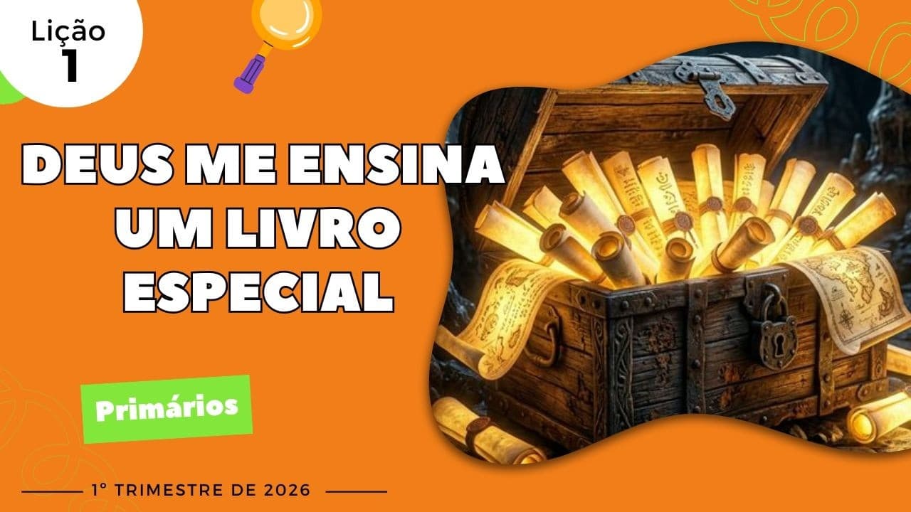 Capa da aula: Deus me Ensina um Livro Especial