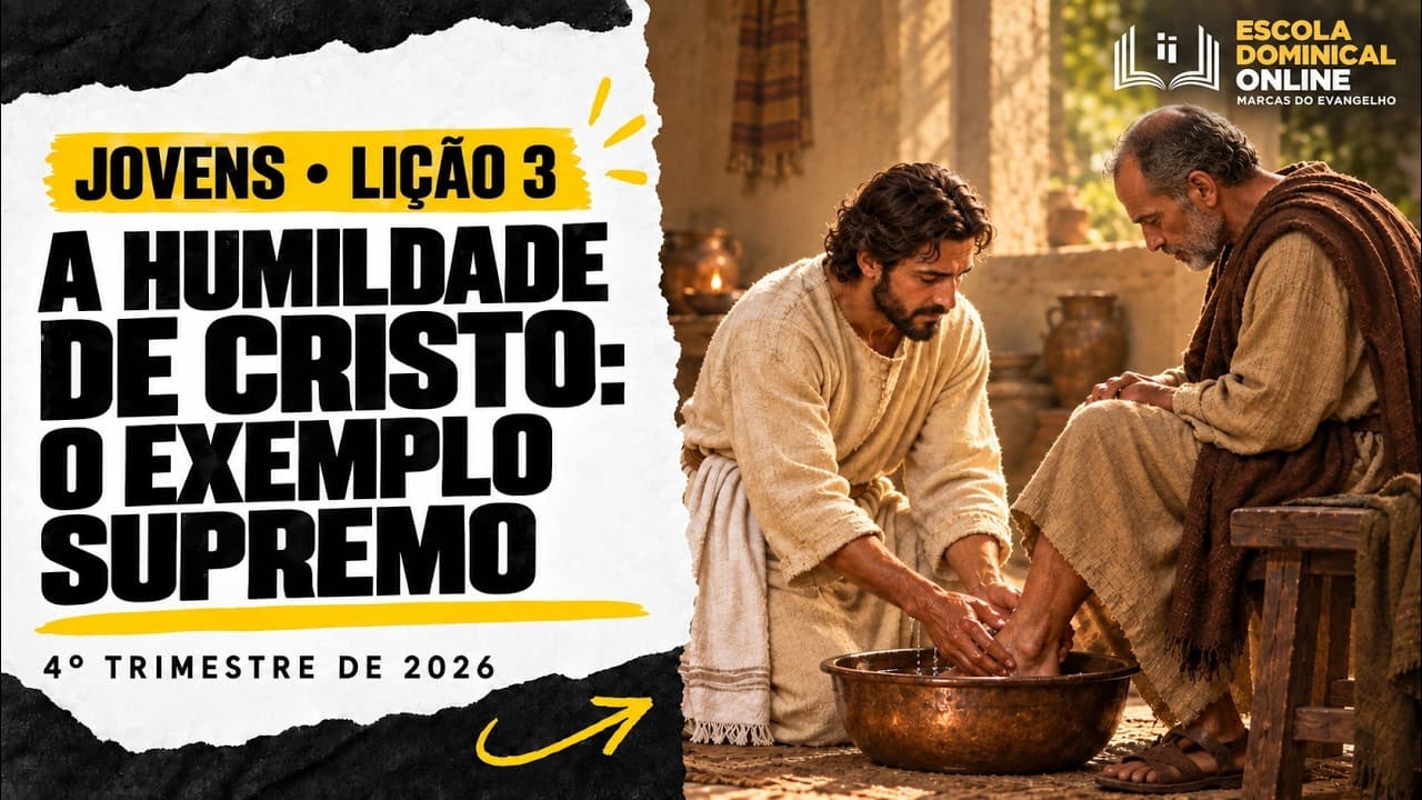Capa da aula: A Humildade de Cristo: o Exemplo Supremo