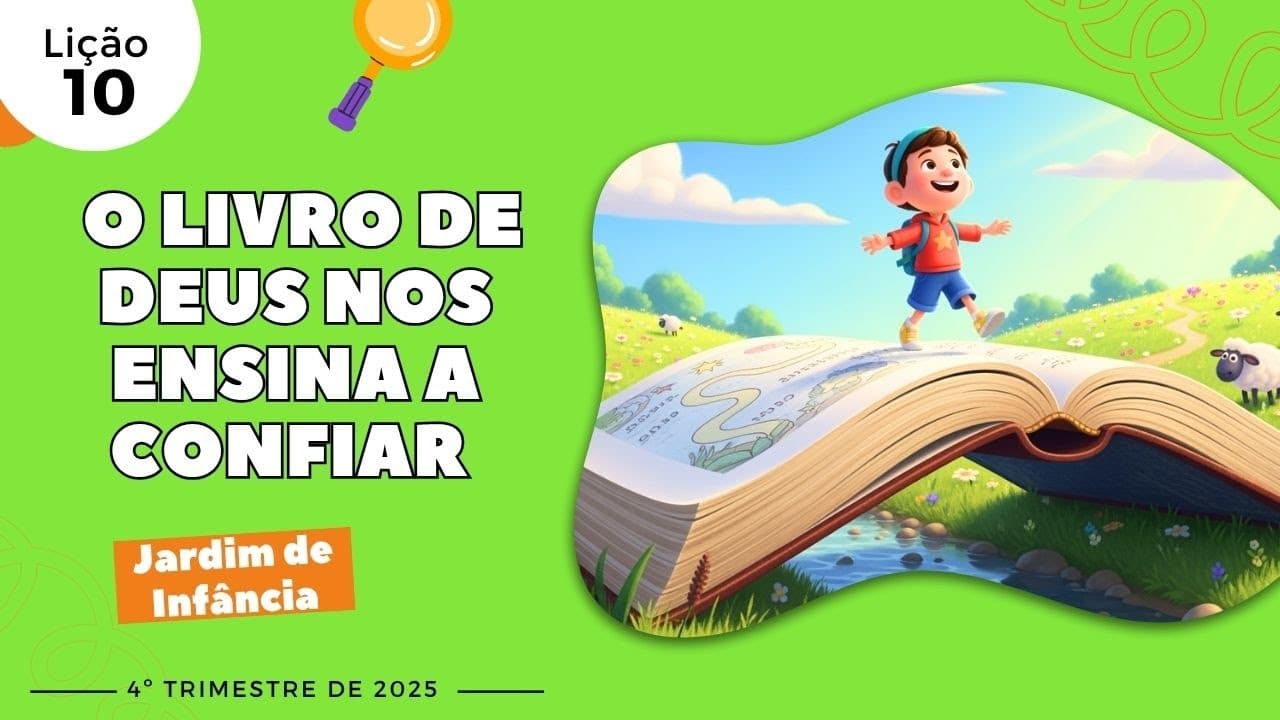 Capa da aula: O Livro de Deus nos Ensina a Confiar